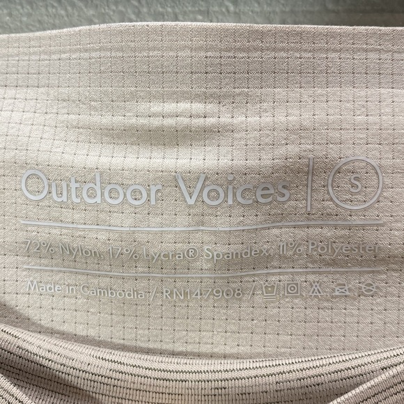 Outdoor Voices Tech Sweat 2 Tone‎ Knee Coyote Atmosphere Pants Legging Tan - Picture 4 of 9